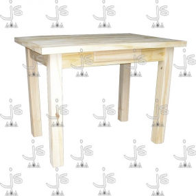 Mesa desmontable enchapada hecho de madera de pino. Fábricado por JS. Fábrica de muebles.